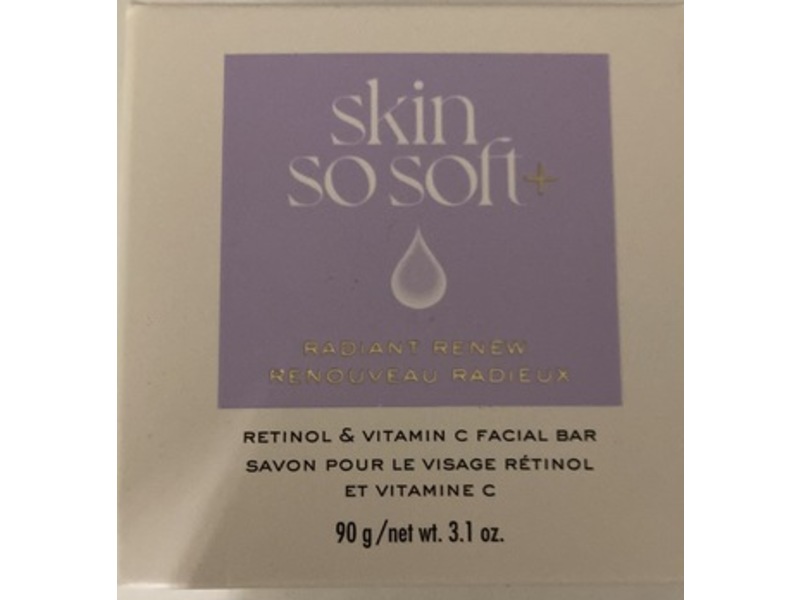Avon Skin So Soft + Facial Bar, Retinol & Vitamin C, 3.1 oz/90 g