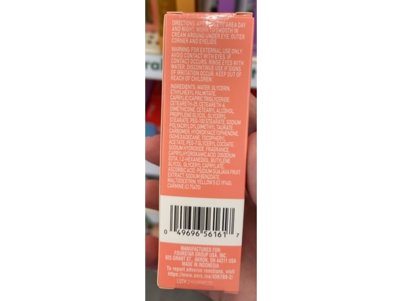 b.pure Glow Up Illuminating Eye Cream, Guava Extract & Vitamin C, 0.5 FL OZ/15 mL
