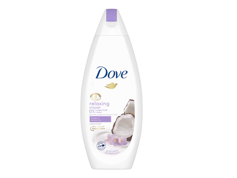 Dove Relaxing Body Wash, Jasmine Petals & Coconut Milk, 225 mL