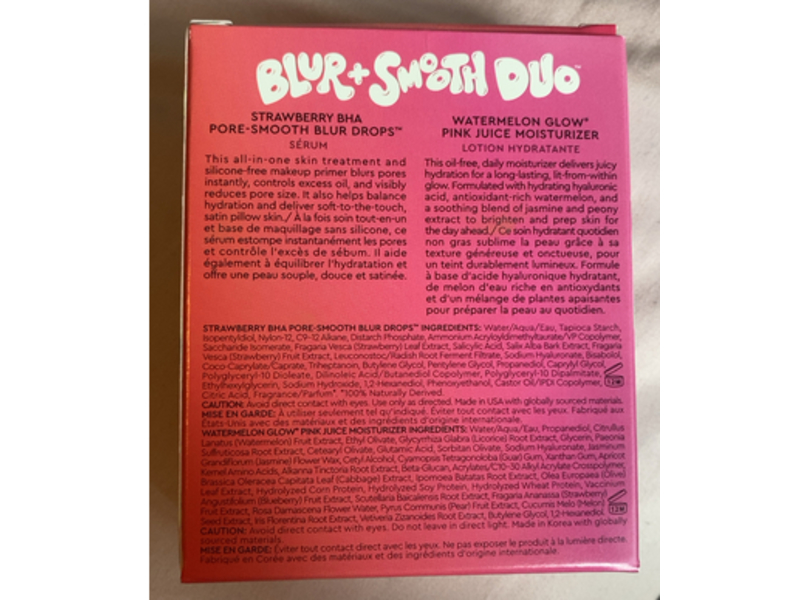 Glow Recipe Blur + Smooth Duo, Strawberry + Watermelon