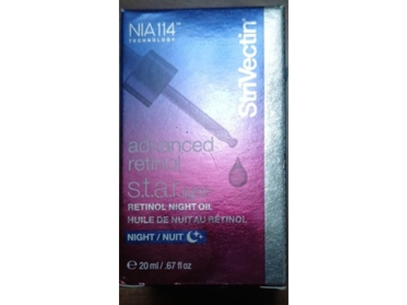 StriVectin NIA 114 Advanced Retinol S.T.A.R Light Retinol Night Oil, 0.67 fl oz/20 mL