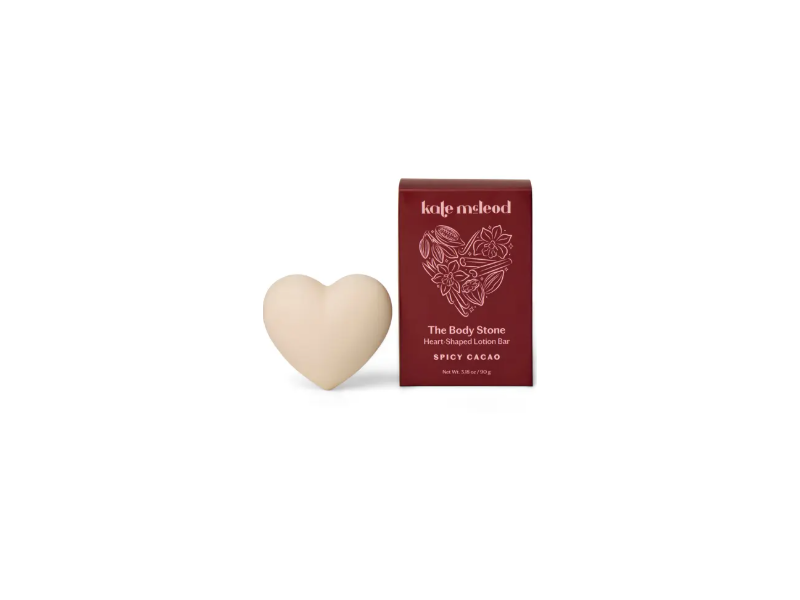 Kate McLeod The Body Stone Lotion Bar, Spicy Cacao, 3.18 oz/90 g
