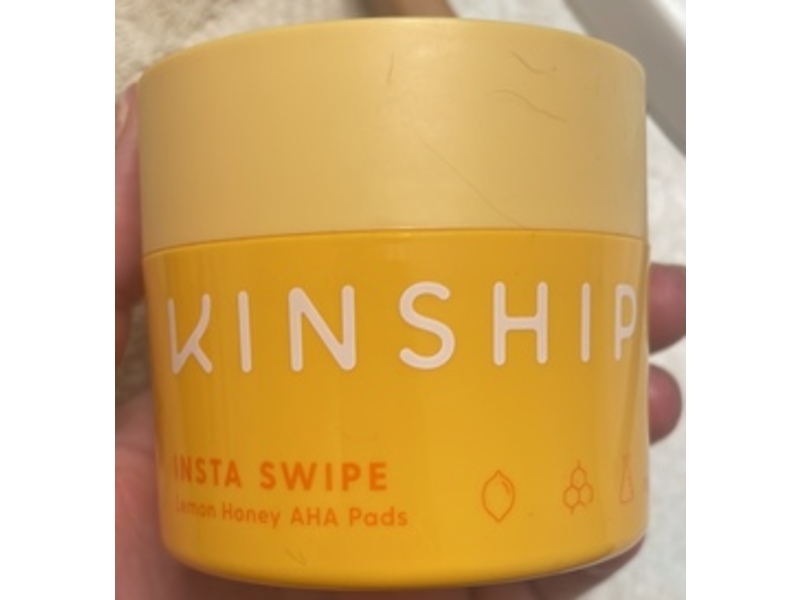 Kinship Lemon Honey AHA Exfoliating Pads, Insta Swipe, 45 Count