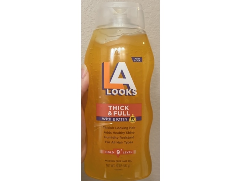 LA Looks Thick & Full Hair Gel, Biotin Vitamin B7, 20 fl oz/587 g