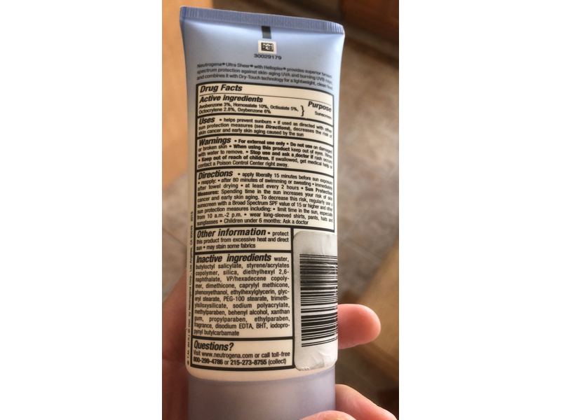 Neutrogena Ultra Sheer Dry-Touch Sunscreen, Broad Spectrum SPF 55, 3.0 fl oz