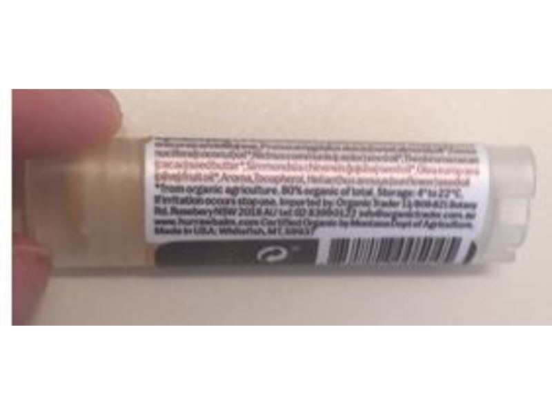 Hurraw Lip Balm, Coconut, 0.17 oz/4.8 g