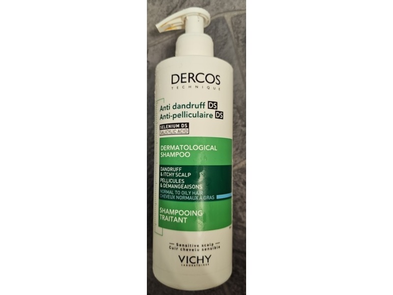 Vichy Dercos Anti-Dandruff Dermatological Shampoo, 380 g/390 mL