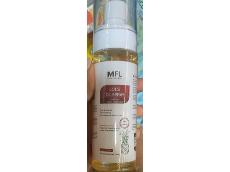 MFL Locs Oil Spray, Pineapple, 4 fl oz/118 mL