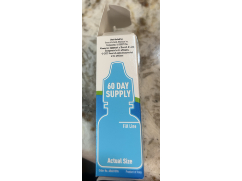 Bausch & Lomb Alaway Eye Itch Relief, 0.34 fl oz/10 mL