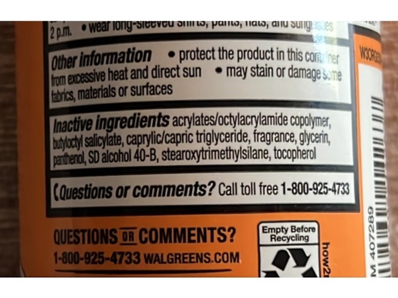 Walgreens Continuous Spray Sunscreen, SPF 50, Coconut Scented, 5.5 oz/156 g