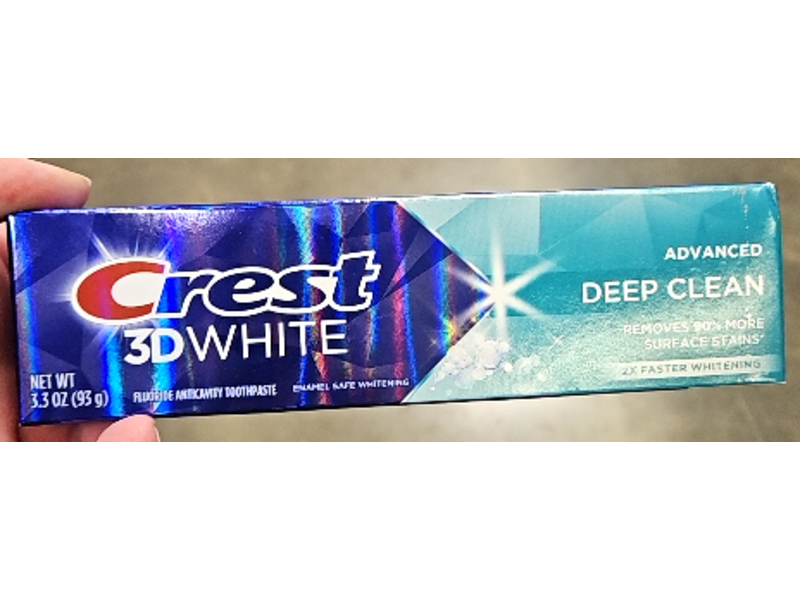 Crest 3D White Advanced Deep Clean Toothpaste, 3.3 oz/93 g