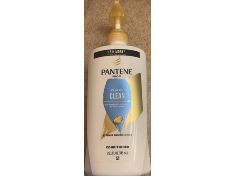 Pantene Pro-V Clean Classic Conditioner, 25.1 fl oz/745 mL