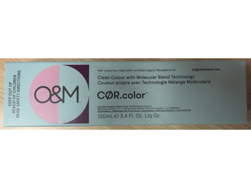O&M Original Mineral CØR.color Hair Colouring Cream, 3.4 oz/100 mL