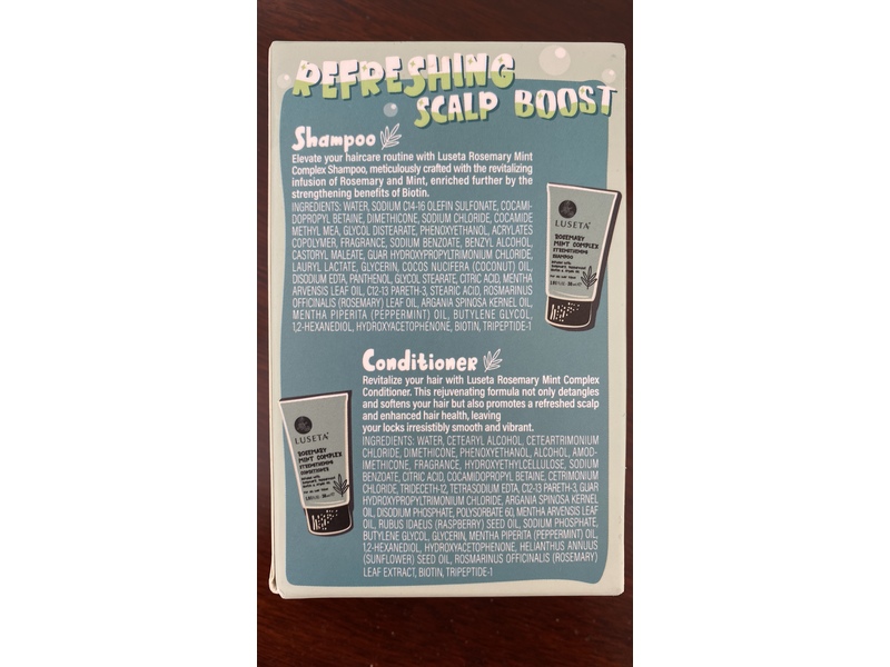 Luseta Refreshing Scalp Boost Rosemary Mint Complex Set, 1.01 fl oz/30 mL