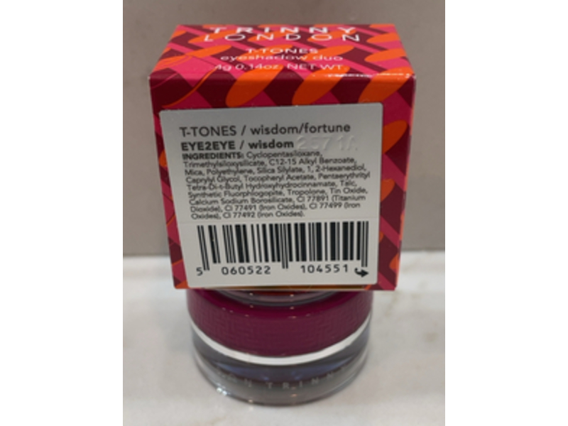 Trinny London T - Tones Eyeshadow Duo, Wisdom + Fortune, 0.14 oz/4 g