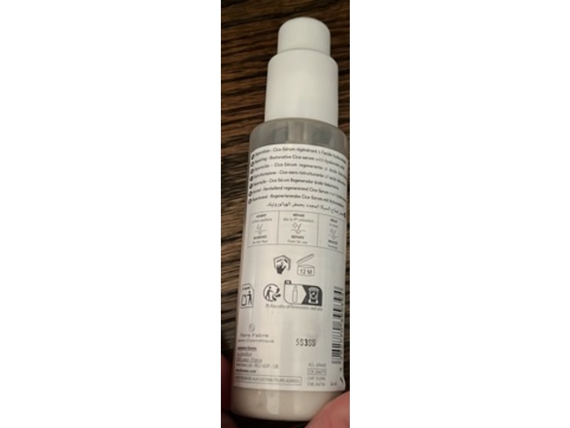 Klorane Repairing Restorative Cica-Serum, Hyaluronic Acid, 3.3 fl oz/100 mL