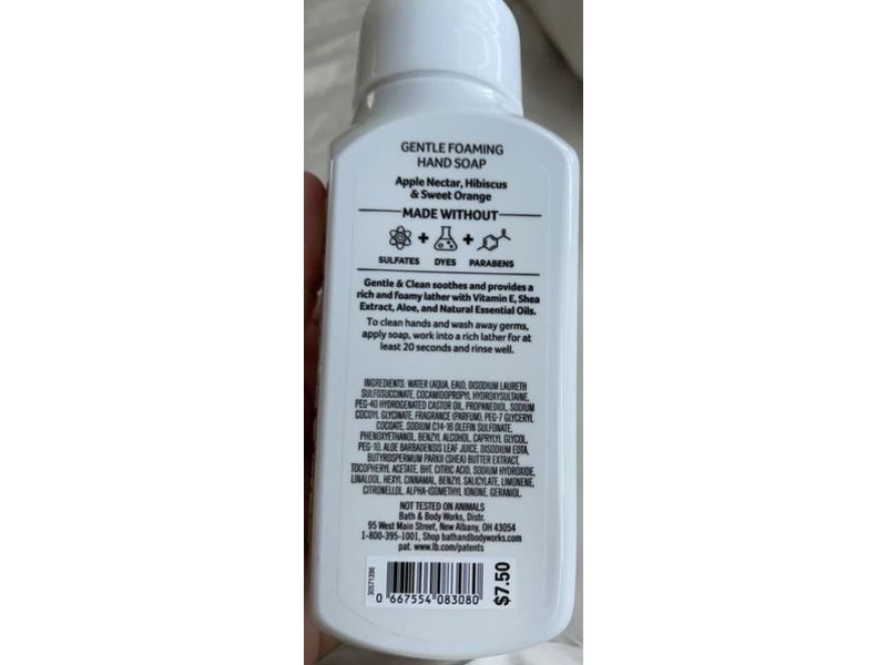 Bath & Body Works Foaming Hand Soap, Gentle & Clean, Apple Hibiscus, 8.75 fl oz/259 mL