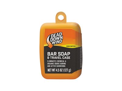 Dead Down Wind Hunt Undetected Bar Soap & Travel Case, Unscented, 4.5 oz/127 g