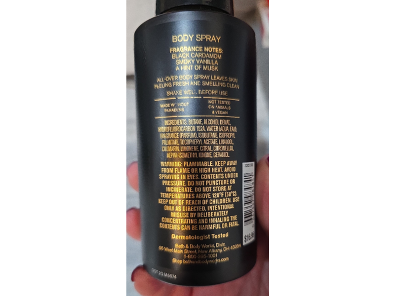 Bath & Body Works Men's Collection Body Spray, 3.7 oz/104 g