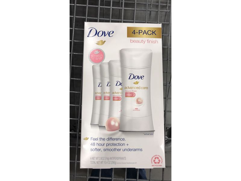 Dove Advanced Care Antiperspirant, Beauty Finish, 2.6 oz