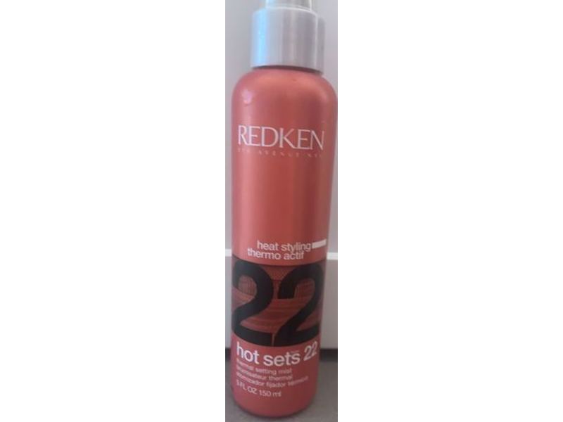 Redken Hot Sets 22 Heat Styling Setting Mist, 5 fl oz/150 mL