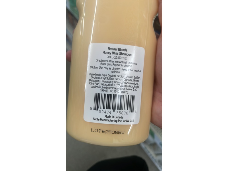 Natural Blends Repairing Shampoo, Honey Bliss, 20 fl oz/590 mL