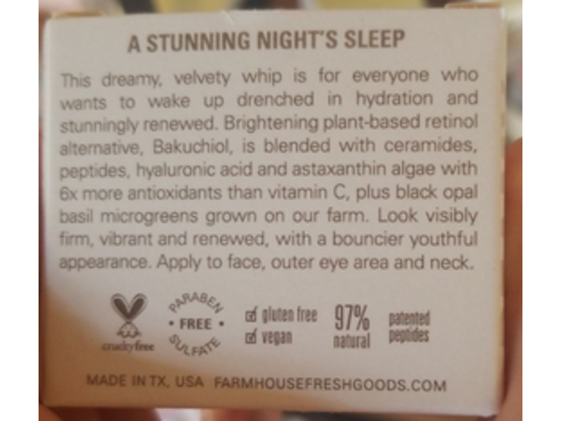 Farmhouse Fresh Stunning Returns Ultra-Rich Bakuchiol Butter, 1.7 fl oz/50 mL