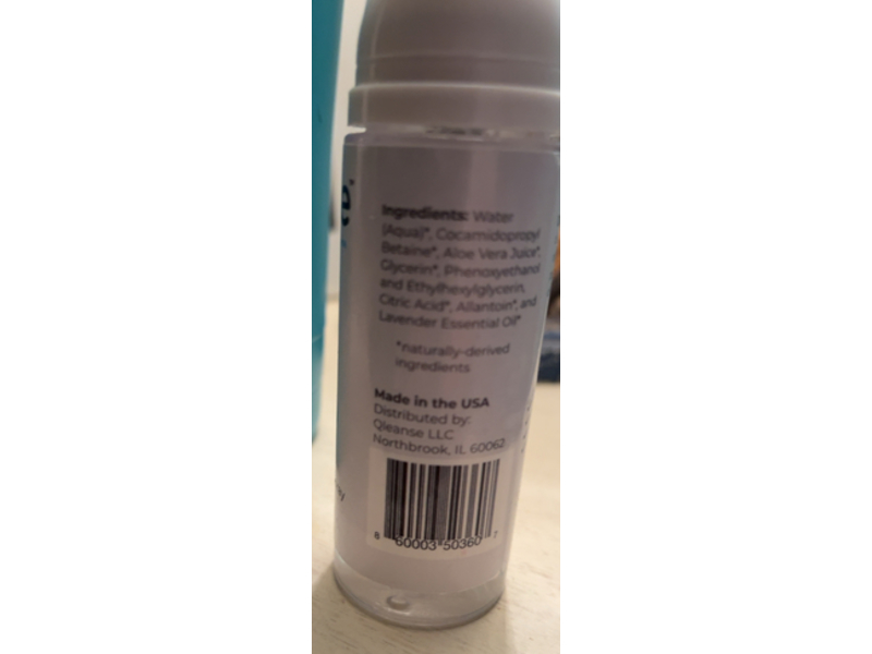 Qleanse Toilet Paper Foam Spray, Fresh Scent, 1.69 fl oz/50 mL