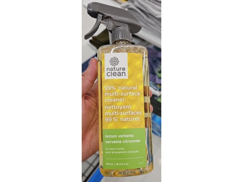 Nature Clean Multi-Surface Cleaner, Lemon Verbena, 25 fl oz/740 mL