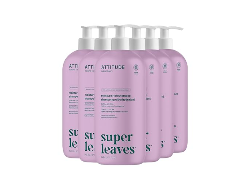 Attitude Moisture Rich Shampoo, 32 fl oz/946 mL, Pack Of 6