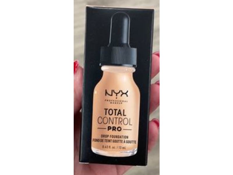 NYX Professional Makeup Total Control Pro Drop Foundation, Buff, 0.43 fl oz/13 mL
