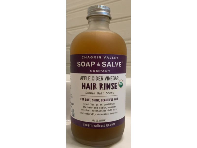 Chagrin Valley Soap & Salve Company Apple Cider Vinegar Hair Rinse, 9 fl oz/266 mL