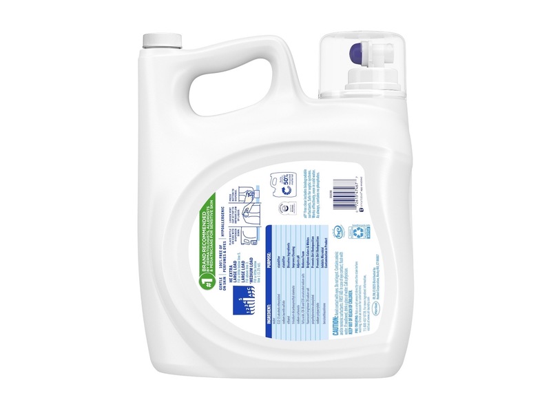 All Free & Clear Plus Liquid Laundry Detergent, Superior Whitening & Brightening, 160 Loads, 200 fl oz/5.92 L