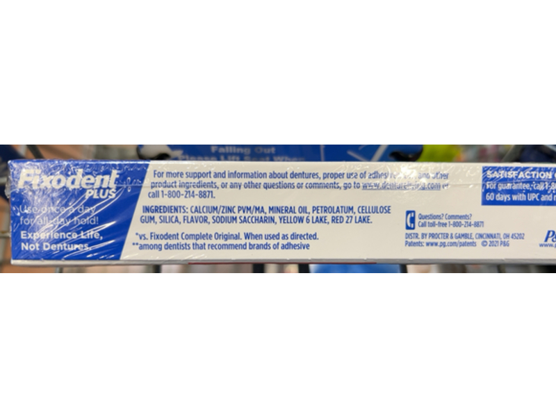 Fixodent Denture Adhesive Cream + Scope, 2 fl oz/57 g, Pack Of 2