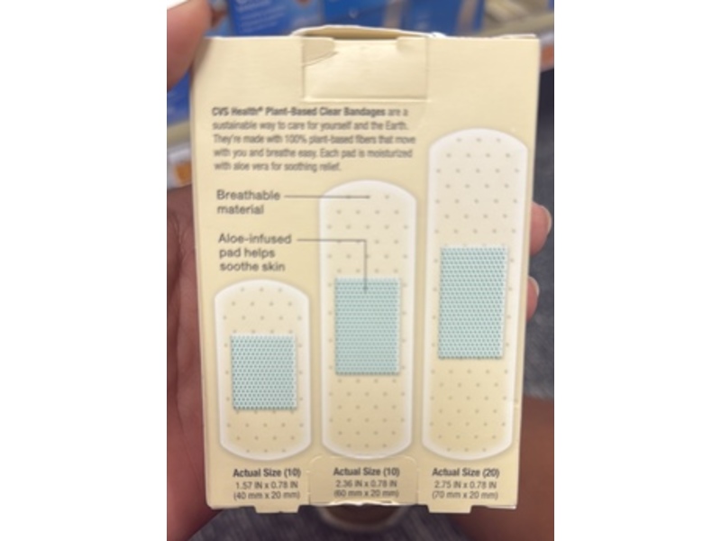 CVS Health Plant-Based Clear Bandages, 40 Count