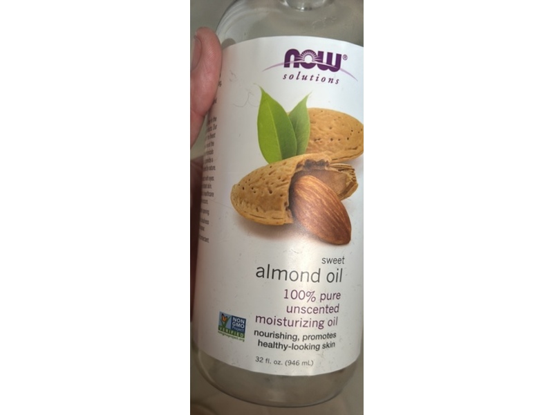 Now Solutions Moisturizing Oil, Sweet Almond, Unscented, 32 fl oz/946 mL