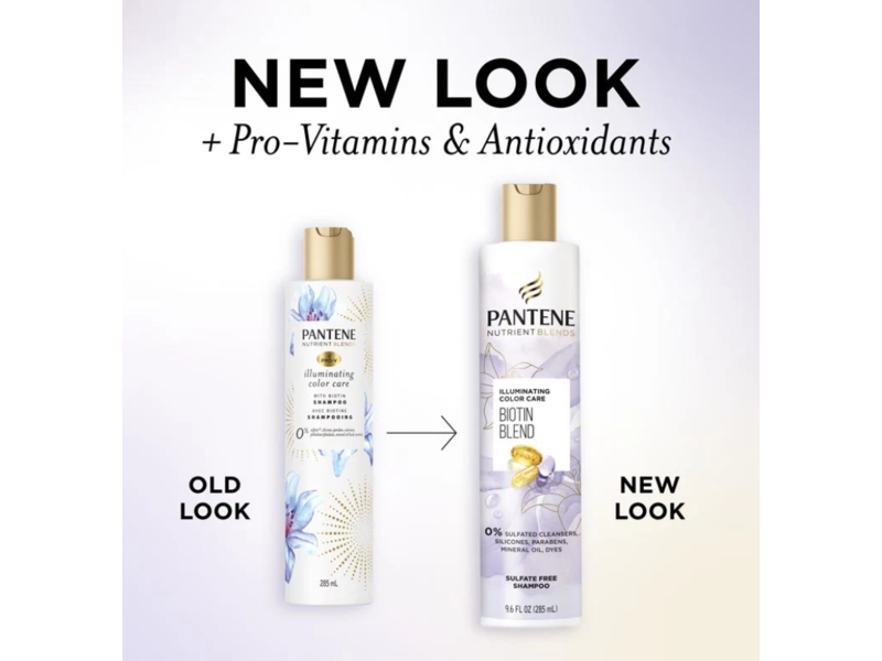 Pantene Nutrient Blends Shampoo, Biotin, 9.6 fl oz/285 mL