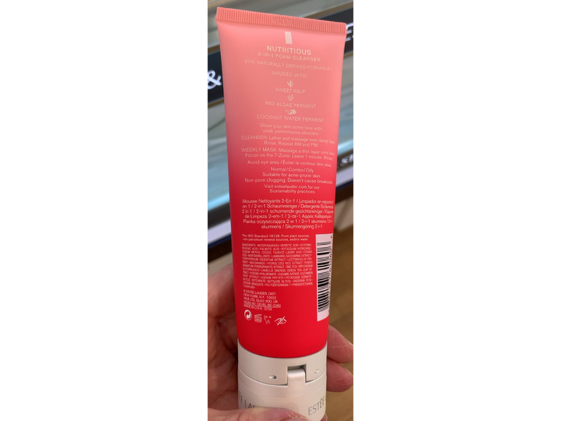 Estee Lauder Nutritious 2 In 1 Foam Cleanser, 4,2 fl oz/125 mL