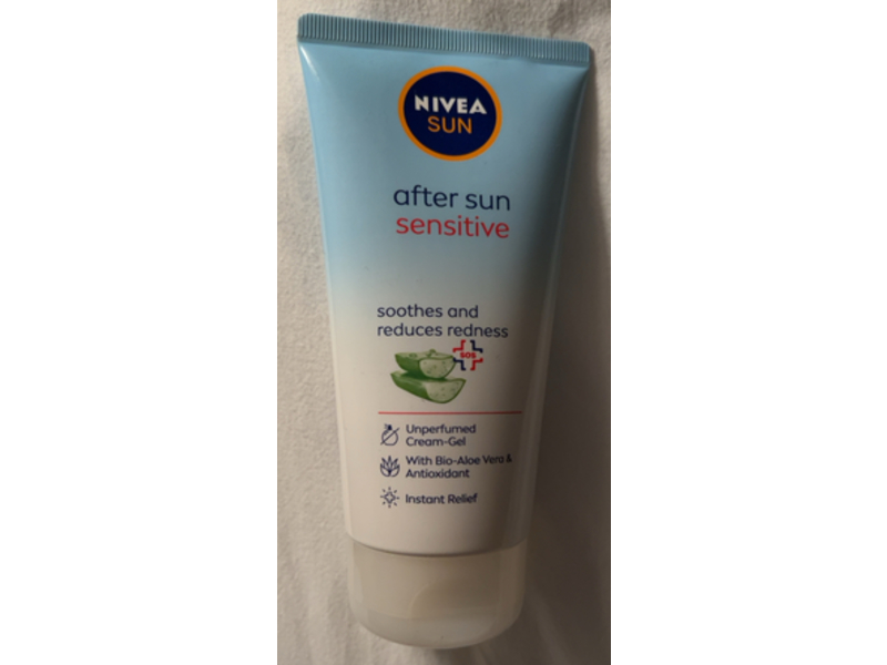 Nivea Sun Sensitive After Sun Cream-Gel, Bio-Aloe Vera & Antioxidant, 175 mL