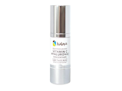Kalaya Naturals Brightening Vitamin C Hyaluronic Concentrate Serum, Ferulic Acid, 30 mL