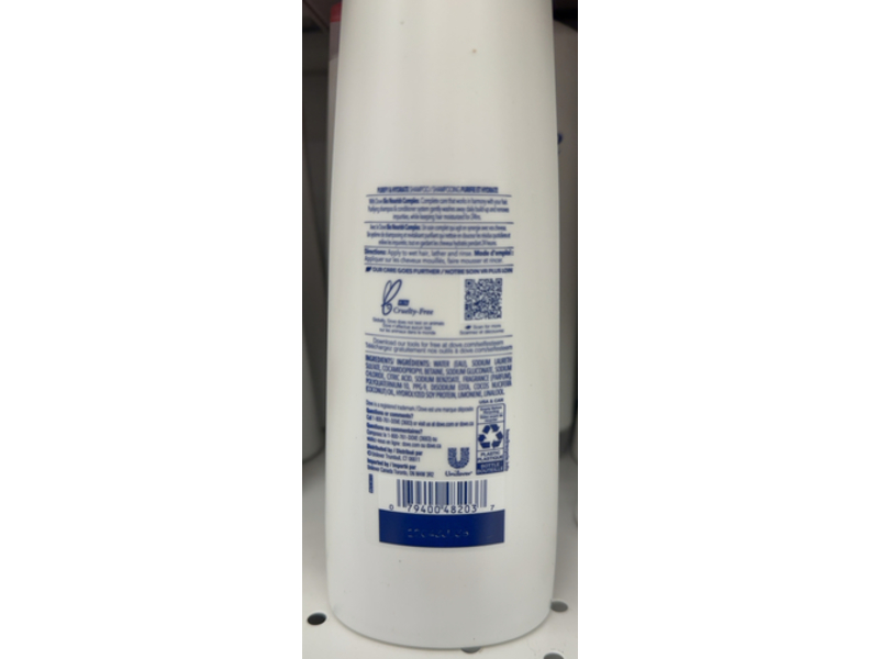 Dove Purify & Hydrate Shampoo, 355 mL