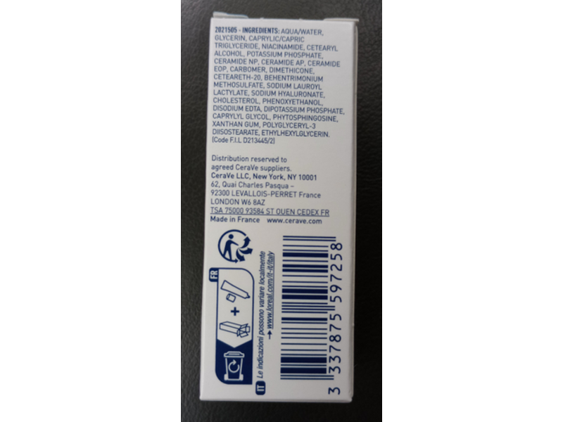 Cerave Facial Moisturising Lotion, 0.1 fl oz/3 mL