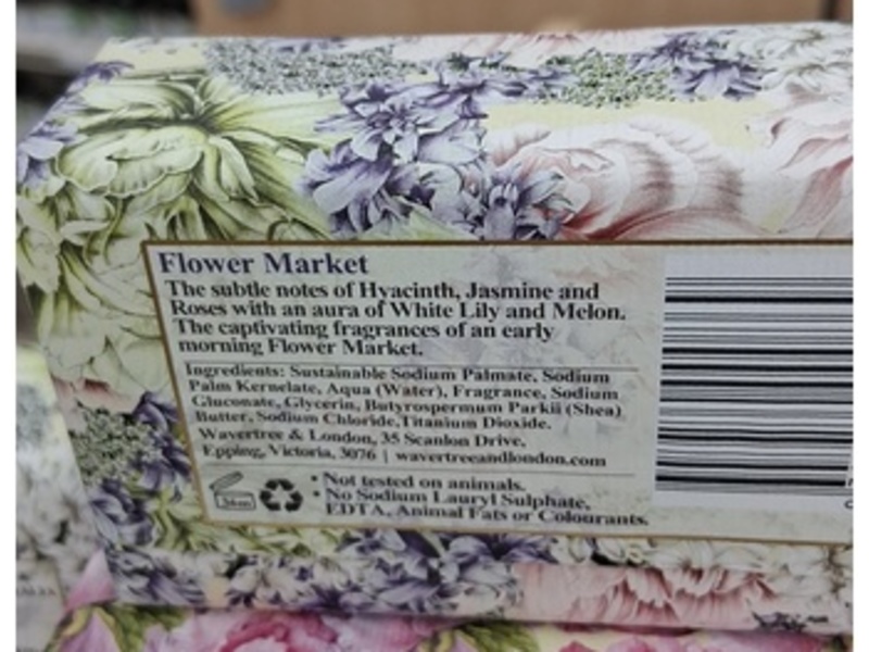 Wavertree & London Moisturizing Soap, Flower Market, 7 oz/200 g