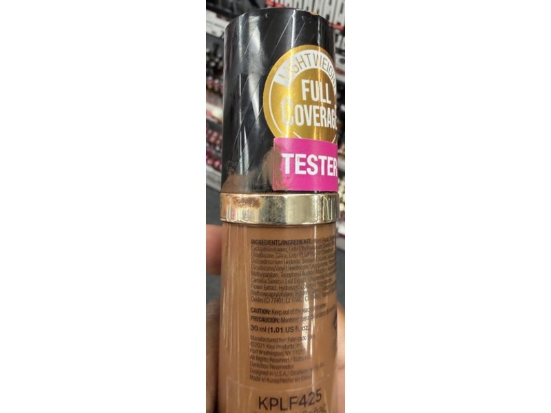 Kiss New York Natural Finish Liquid Foundation, Cognac, 1.01 fl oz/30 mL