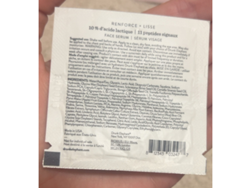 Drunk Elephant Protini Powerpeptide Resurf Serum, 0.05 fl oz/1.5 mL