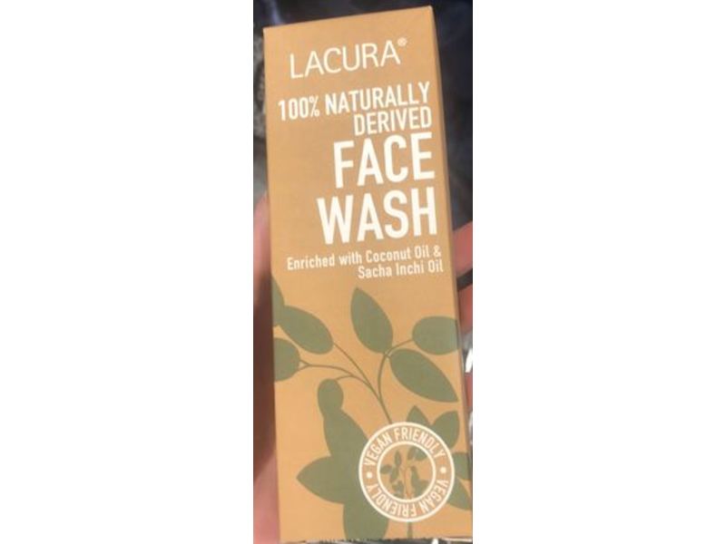 Lacura 100 % Naturally Derived Face Wash, 100 mL