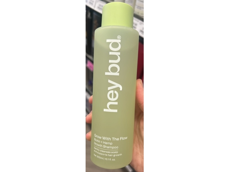 Hey Bud Grow With The Flow Biotin + Hemp Growth Shampoo, 10.1 fl oz/300 mL