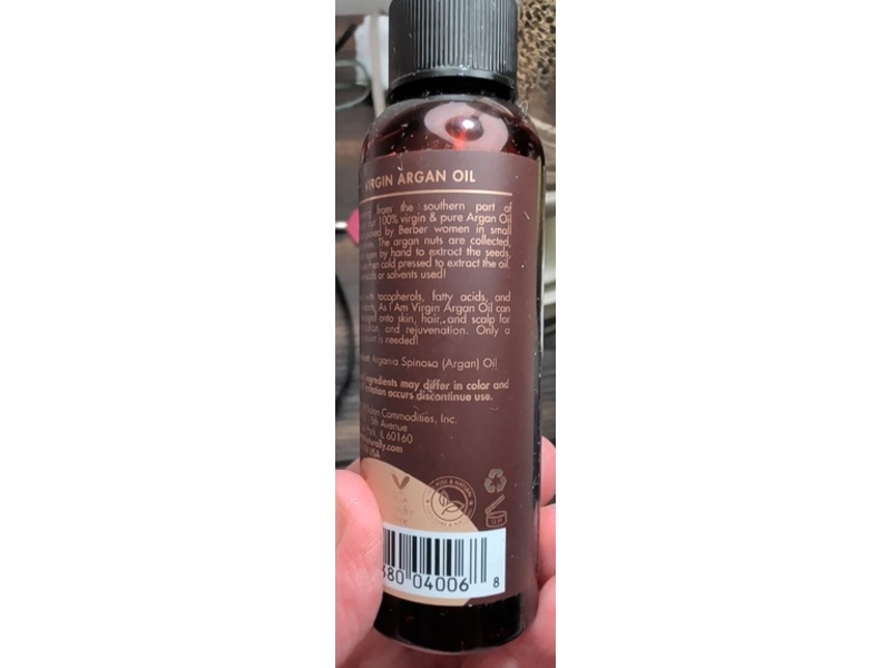 As I Am Pure Oils, Virgin Argan Oil, 2 fl oz/60 mL