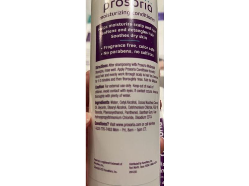 Prosoria Moisturizing Conditioner, 8 fl oz/240 mL