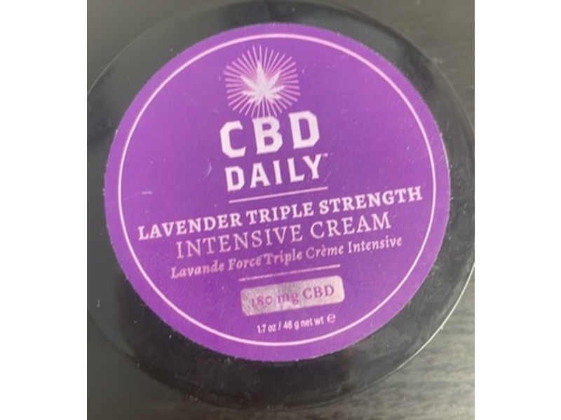 CBD Daily Triple Strength Intensive Cream, Lavender, 1.7 oz.48 g